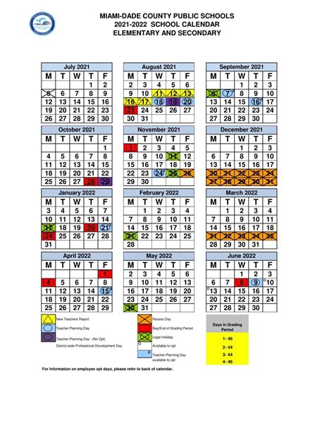 Mdcps 2021 To 2022 Calendar